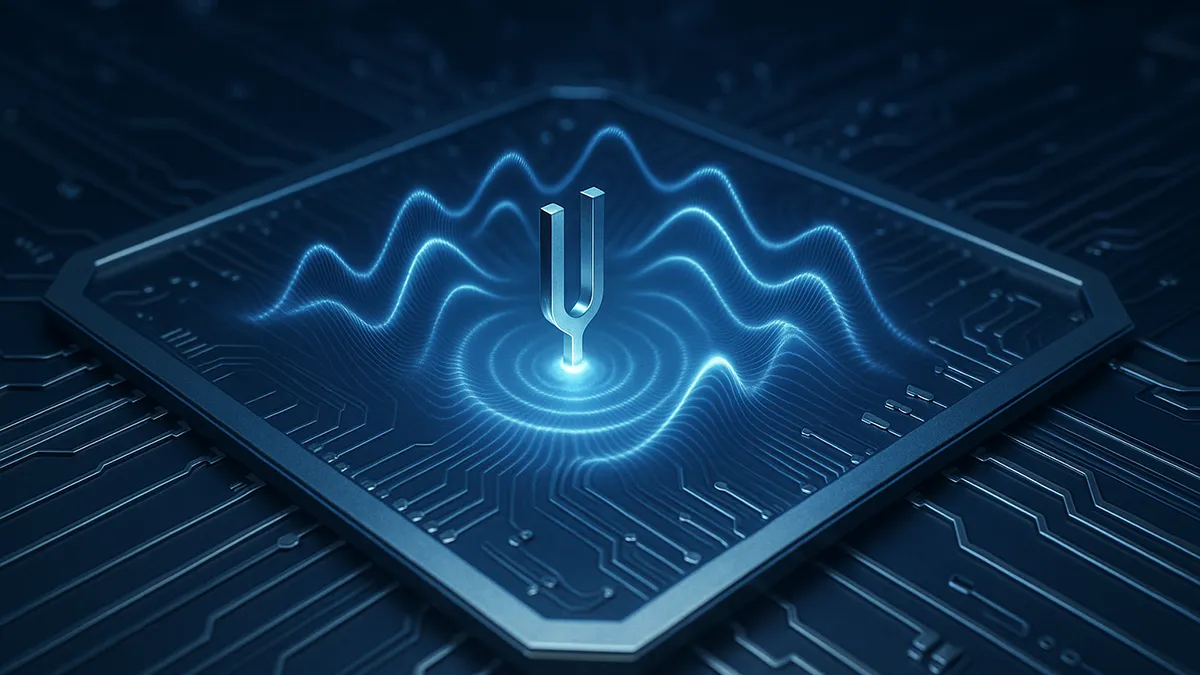 Ein Quantenchip mit Musik-Wellen